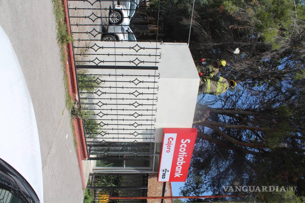 Fuga de gas en cajero del Tec Saltillo provoca intensa movilización