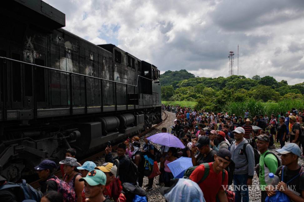 $!La caravana migrante Jesucristo ha arribado al municipio de Sayula de Alemán, en el sur de Veracruz con destino a Estados Unidos el 22 de agostos de 2024.