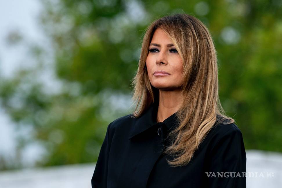 $!La primera dama Melania Trump durante una ceremonia conmemorativa del 11 de septiembre en Shanksville, Pensilvania, el 11 de septiembre de 2020.