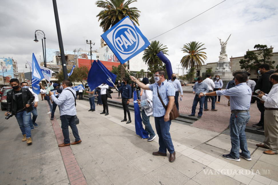 $!'No puede haber pueblo pobre y gobierno rico': Marko Cortés da banderazo a campañas del PAN en Coahuila