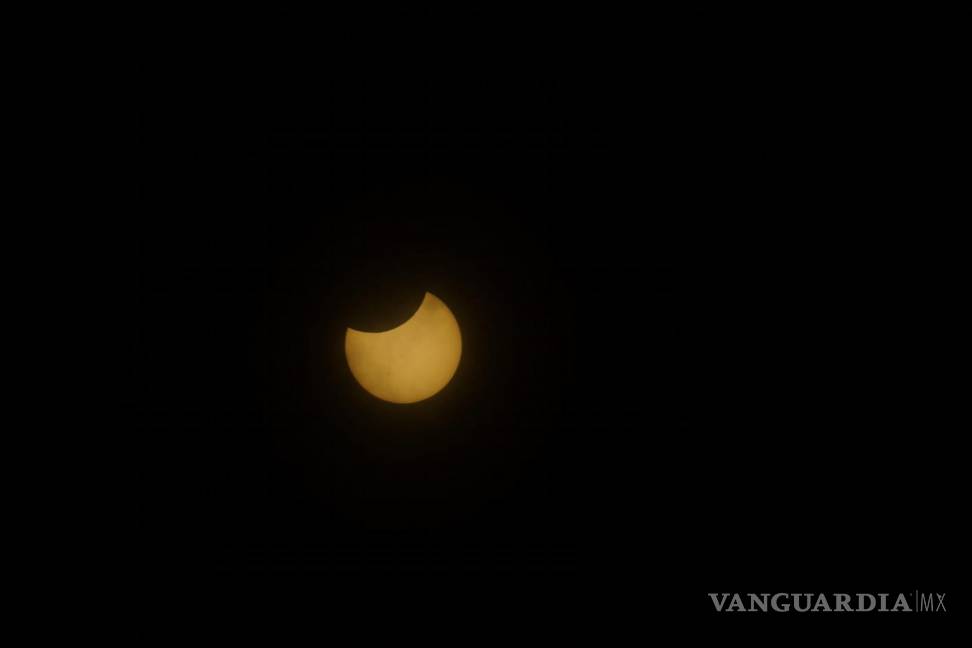 $!Vista del eclipse solar anular desde Oaxaca de Juárez. El sábado 14 octubre 2023.
