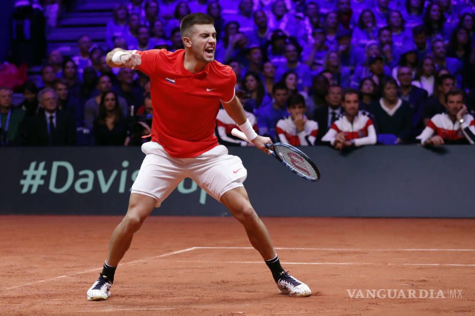 $!Croacia se adelanta a Francia en la Copa Davis gracias a Borna Coric