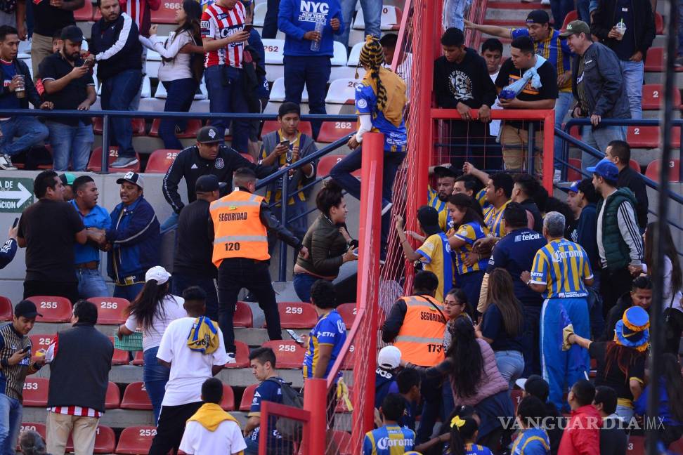$!Así fue la brutal pelea en el estadio del San Luis (fotos)