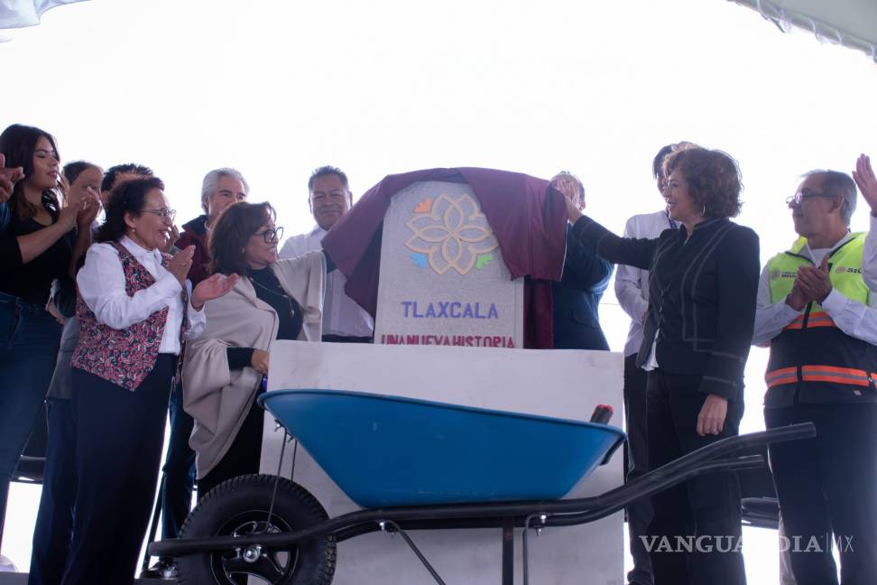 $!Secihti y gobierno de Tlaxcala colocan primera piedra de Universidad Nacional Rosario Castellanos (UNRC) Unidad Académica Teolocholco