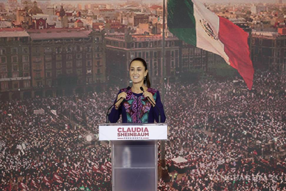 $!Claudia Sheinbaum será la primera mujer presidenta de México tras obtener entre un 58.3 % y un 60-7% de los votos según el conteo rápido del INE.