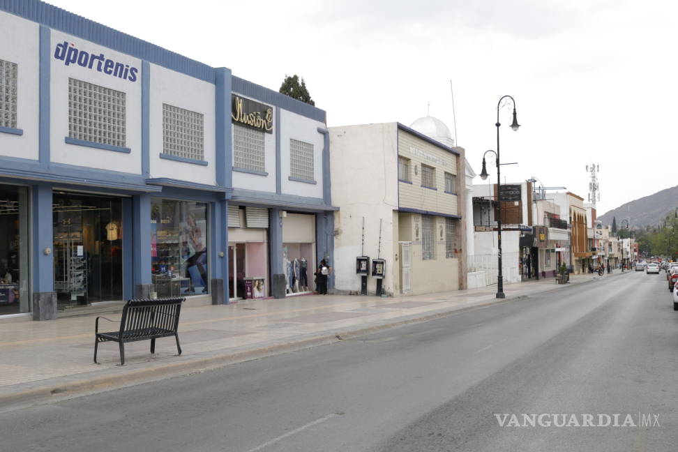 $!Coronavirus: Cerrados 400 de 500 comercios del Centro Histórico de Saltillo