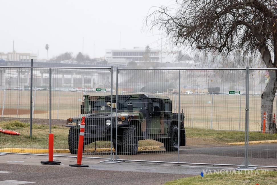 $!El Departamento Militar de Texas confirmó que la Guardia Nacional de Texas tomó el control del Parque Shelby y restringe el acceso de la Patrulla Fronteriza.