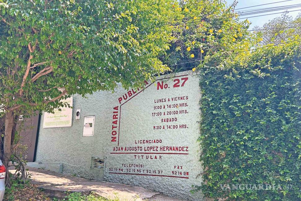 $!Desde la notaría del propio senador se ha dado fe a operaciones de empresas que han ganado contratos públicos.