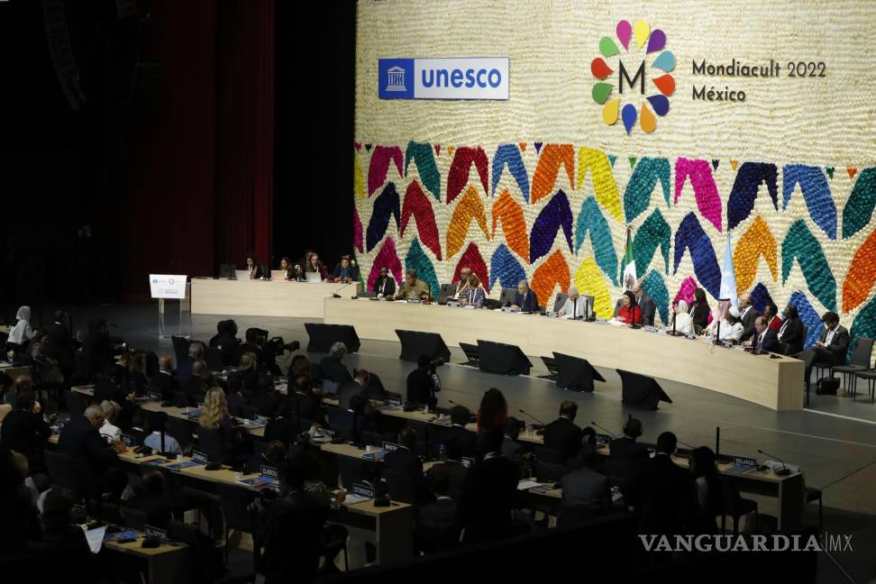 $!Vista general de la Conferencia Mundial de la Unesco sobre Políticas Culturales y Desarrollo Sostenible (Mondiacult) que se celebra en Ciudad de México (México).