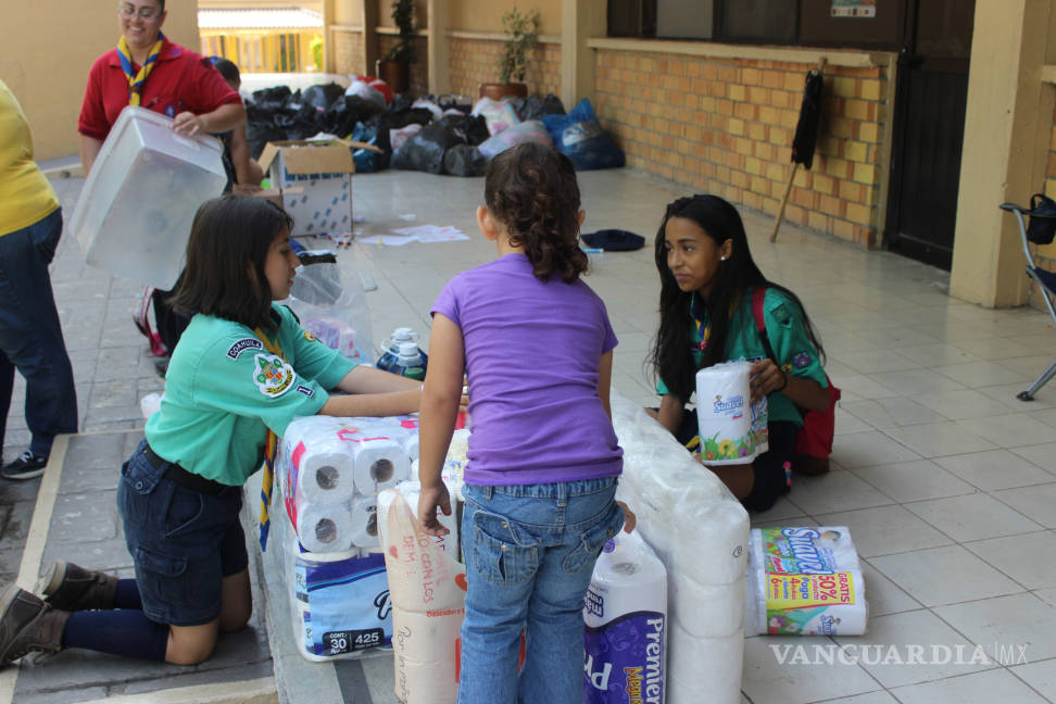 $!Scouts de Saltillo siguen firmes recaudando apoyo para damnificados de sismos