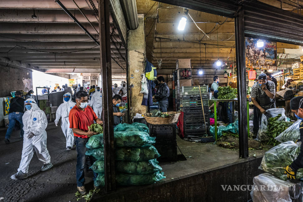 $!El epicentro del epicentro de la pandemia: Mercado de Iztapalapa, el mayor foco de infección de COVID en México