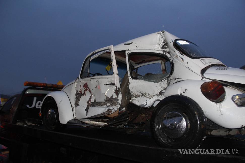 Provoca lluvia 16 choques en Saltillo