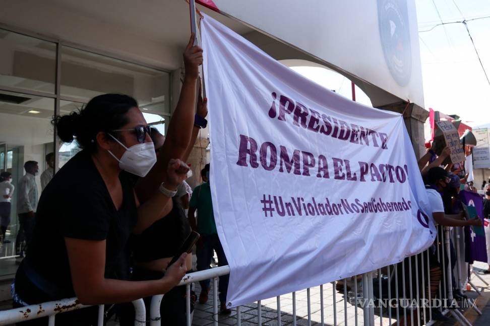 $!Hieren a mujer en manifestación contra Salgado Macedonio, en Guerrero
