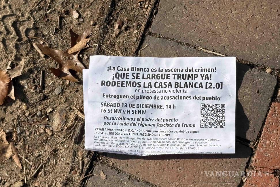 $!Un volante arrugado circula entre comunidades migrantes mexicanas que invita a manifestarse de forma pacífica contra las políticas migratorias de Donald Trump.