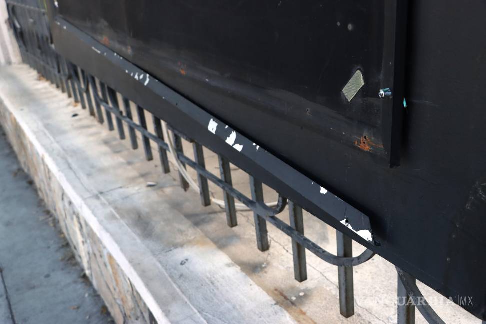 $!En abandono la galería urbana de las rejas del Ateneo Fuente en Saltillo