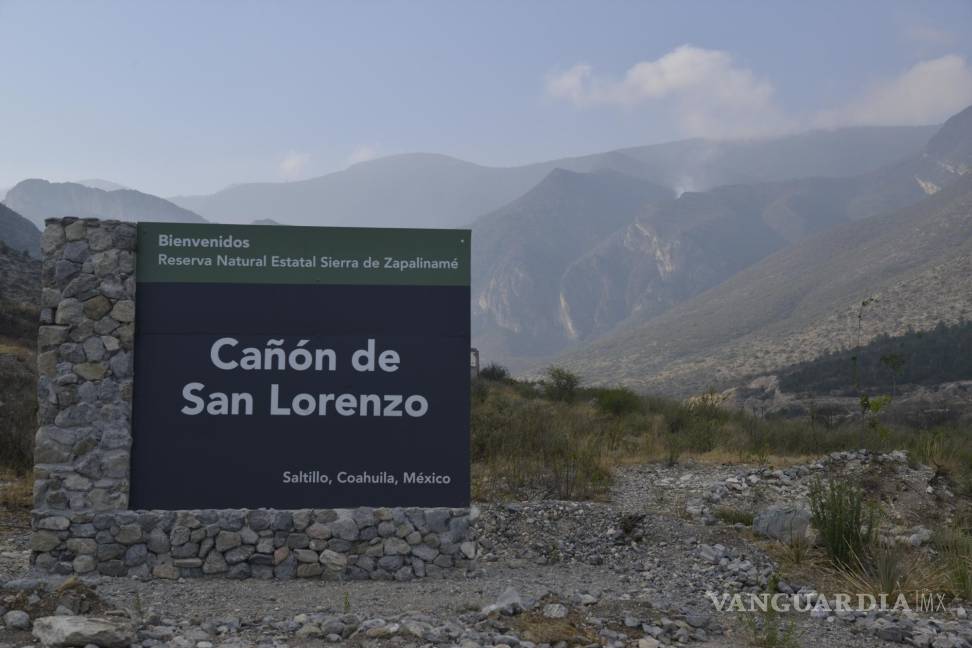 $!El Cañón de San Lorenzo es una de las zonas afectadas por los incendios.