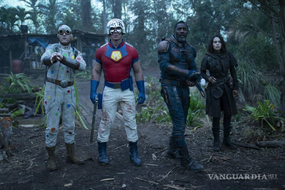 $!En esta imagen proporcionada por Warner Bros. Pictures, David Dastmalchian, John Cena, Idris Elba y Daniela Melchior, de izquierda a derecha, en una escena de The Suicide Squad. AP/Jessica Miglio/Warner Bros. Pictures