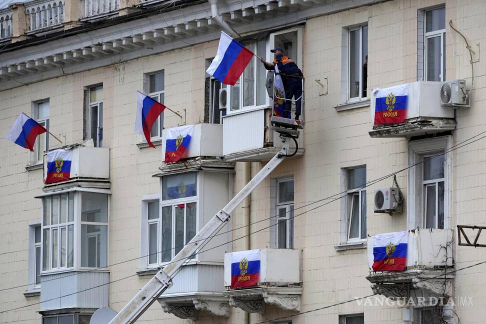 $!Rusia afirma que la aprobación en Zaporiyia, Jersón, Luhansk y Donetsk supera el 87 por ciento.