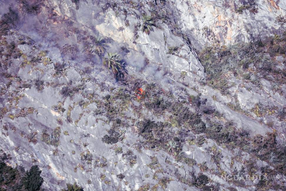 $!Protección Civil de Nuevo León (PCNL) reportó una liquidación del 100 por ciento del incendio forestal registrado en el Cerro de las Mitras en Monterrey