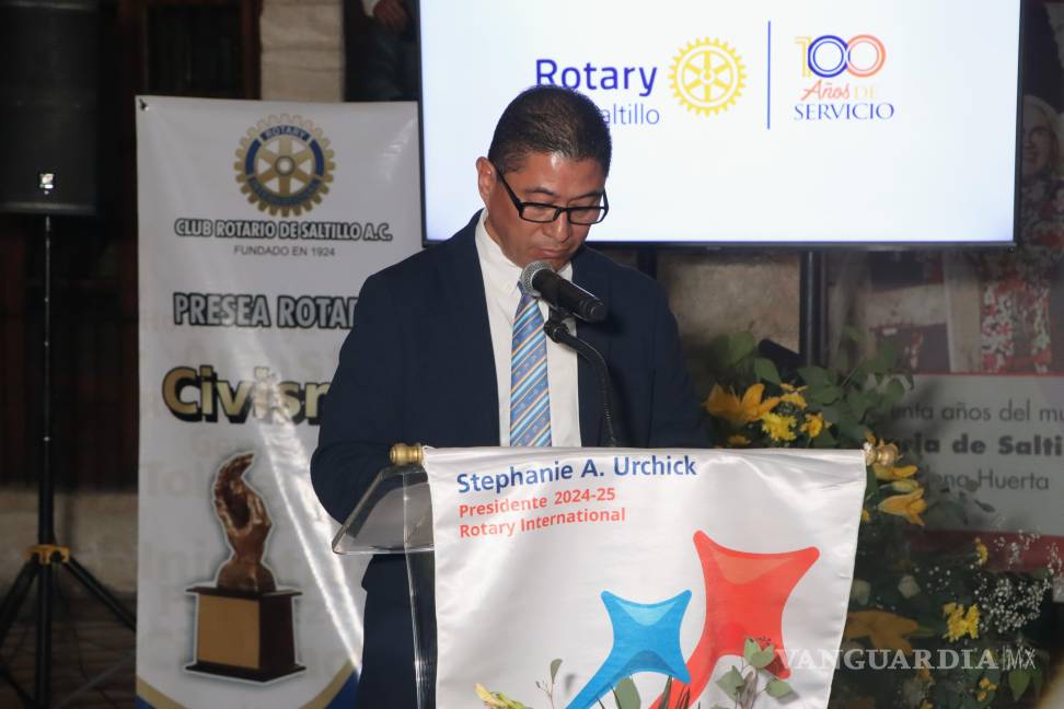 $!Jesús Gómez destacó el legado de servicio y compromiso social que la organización ha promovido durante sus 100 años de historia.