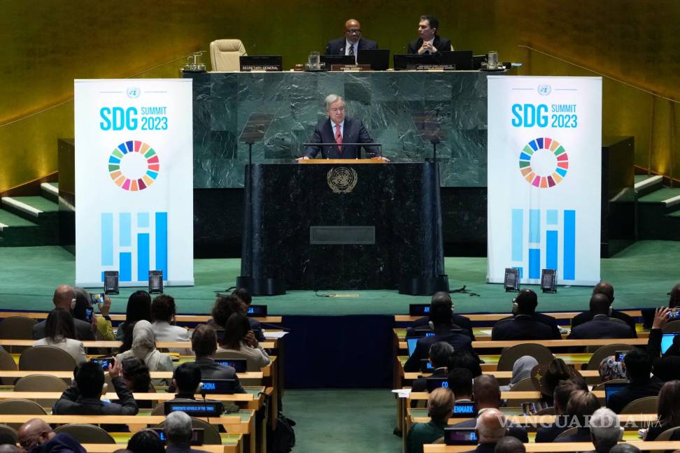 $!“Ha llegado la hora” de actuar con el propósito de lograr cumplir las promesas de por tener un mejor futuro de la humanidad, dijo António Guterres.