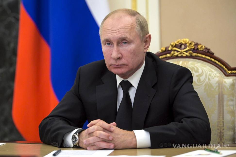 $!El presidente ruso Vladimir Putin asiste a una reunión por videoconferencia en Moscú, Rusia. AP/Alexei Druzhinin/Sputnik/Kremlin