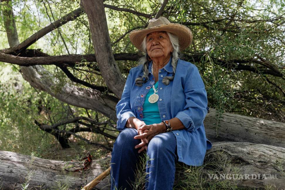 $!Lorraine Márquez Eiler, representante de la Nación Tohono O’odham, en el Monumento Nacional Organ Pipe Cactus cerca de Lukeville, Arizona.