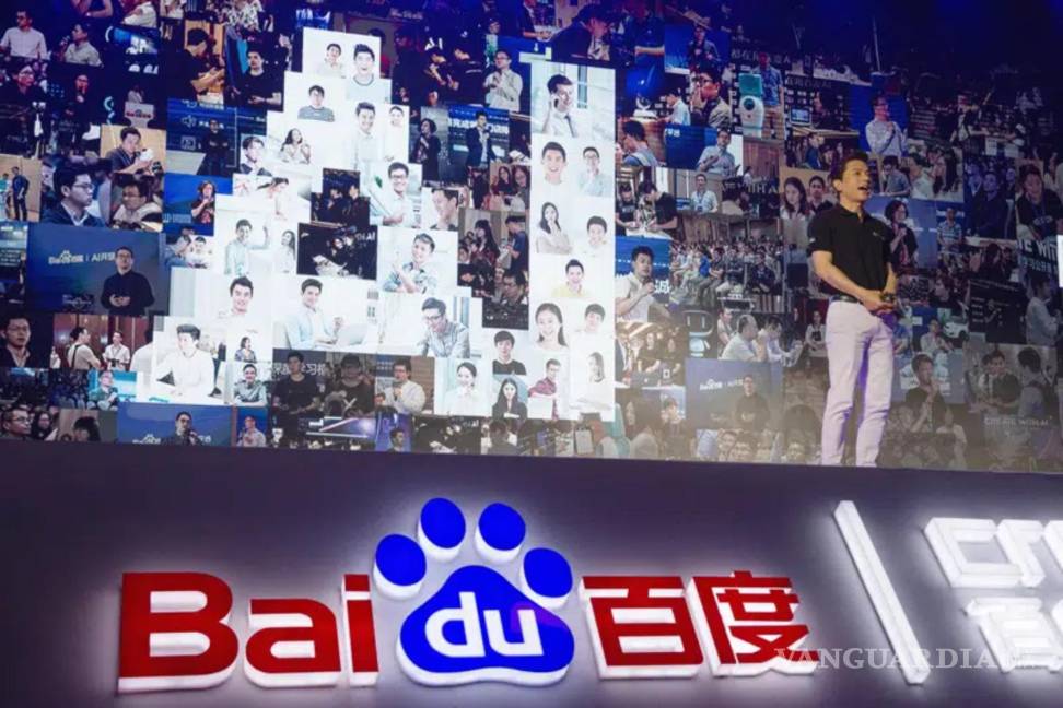 $!Robin Li, CEO del gigante de búsquedas Baidu, habla sobre IA durante el Baidu Create 2018 celebrado en Beijing, China, el 4 de julio de 2018.