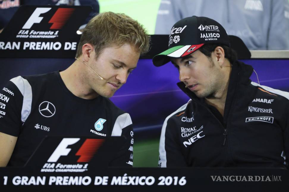 $!Rosberg y Pérez compartieron pista cuando el piloto alemán corría en la Fórmula 1.
