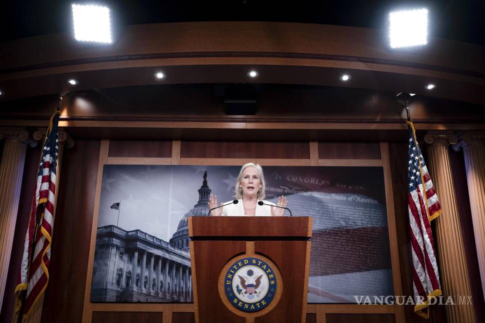 $!La senadora Kirsten Gillibrand fue una de las demócratas que apoyó la Ley GENIUS, que creó una vía para que los bancos negociaran con monedas estables.