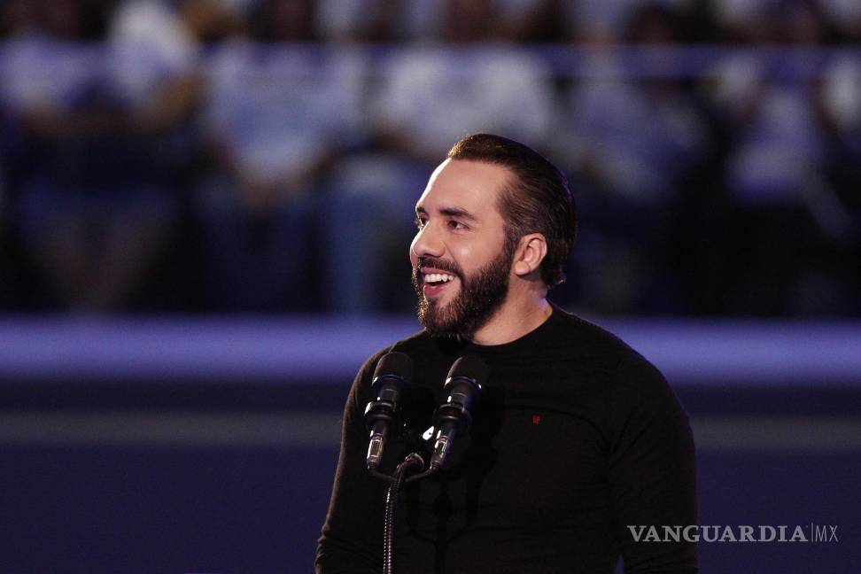 $!El presidente de El Salvador, Nayib Bukele, en un acto en en San Salvador, El Salvador.