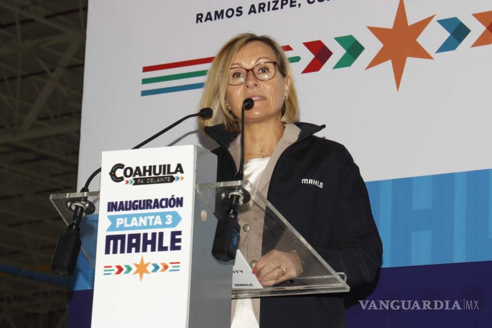 $!Jumana Al-Sibai, CEO de Mahle Thermal, recordó los inicios de Mahle en México, que precisamente fueron en Coahuila, en Ramos Arizpe.