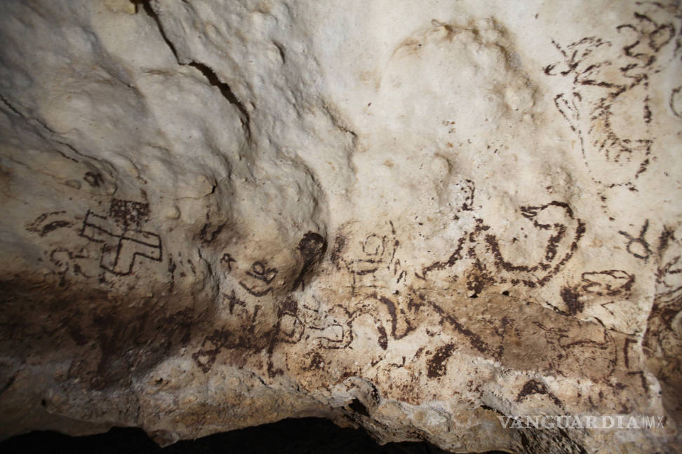 $!Descubren en una cueva un gran tesoro de pinturas rupestres mayas en Yucatán