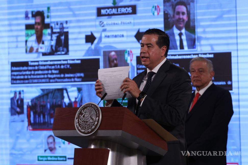 $!Ricardo Mejía Berdeja, subsecretario de Seguridad Pública de la SSPC, durante la conferencia de prensa matutina del Presidente.
