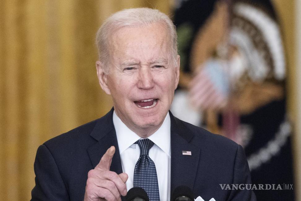 $!El presidente Joe Biden habla sobre Ucrania en la Casa Blanca. AP/Alex Brandon