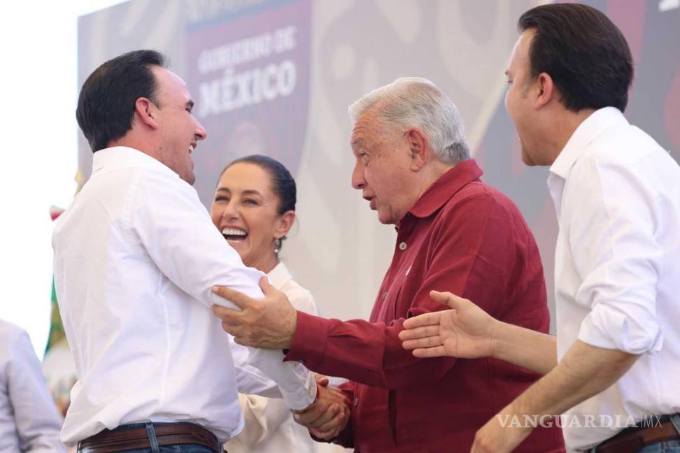 $!El gobernador Manolo Jiménez Salinas expresó su agradecimiento al presidente Andrés Manuel López Obrador por esta obra tan importante para La Laguna.