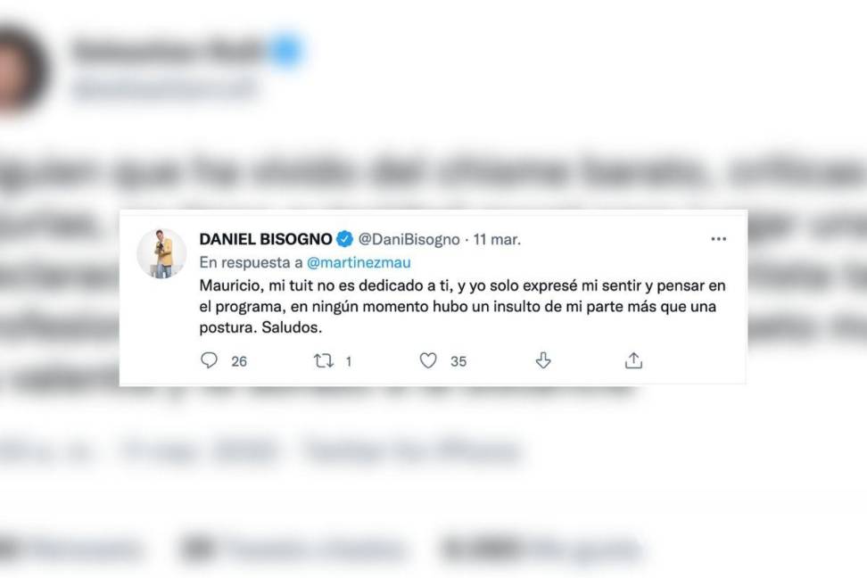 $!Daniel Bisogno aseguró que ‘nunca insultó’ a Mauricio Martínez.