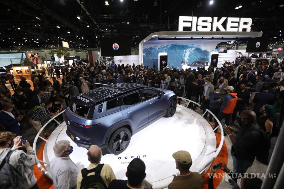 $!El Fiskar Ocean se revela en Automobility LA en Los Ángeles, California. EFE/EPA/David Swanson