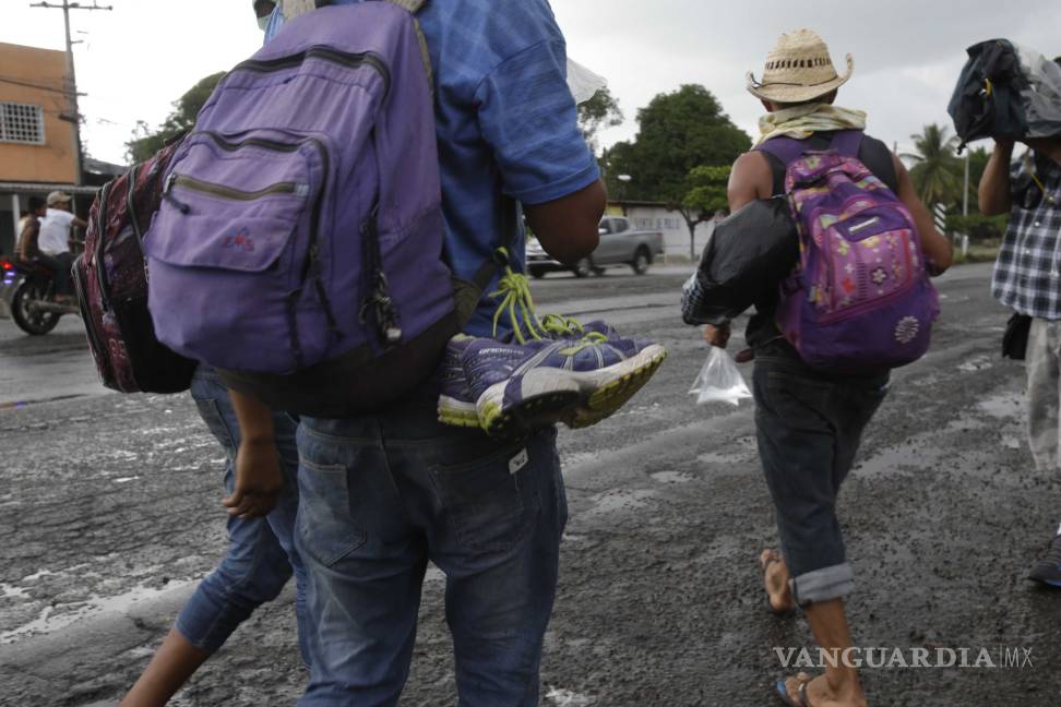 $!Caravana migrante llega a su segunda parada, Huixtla