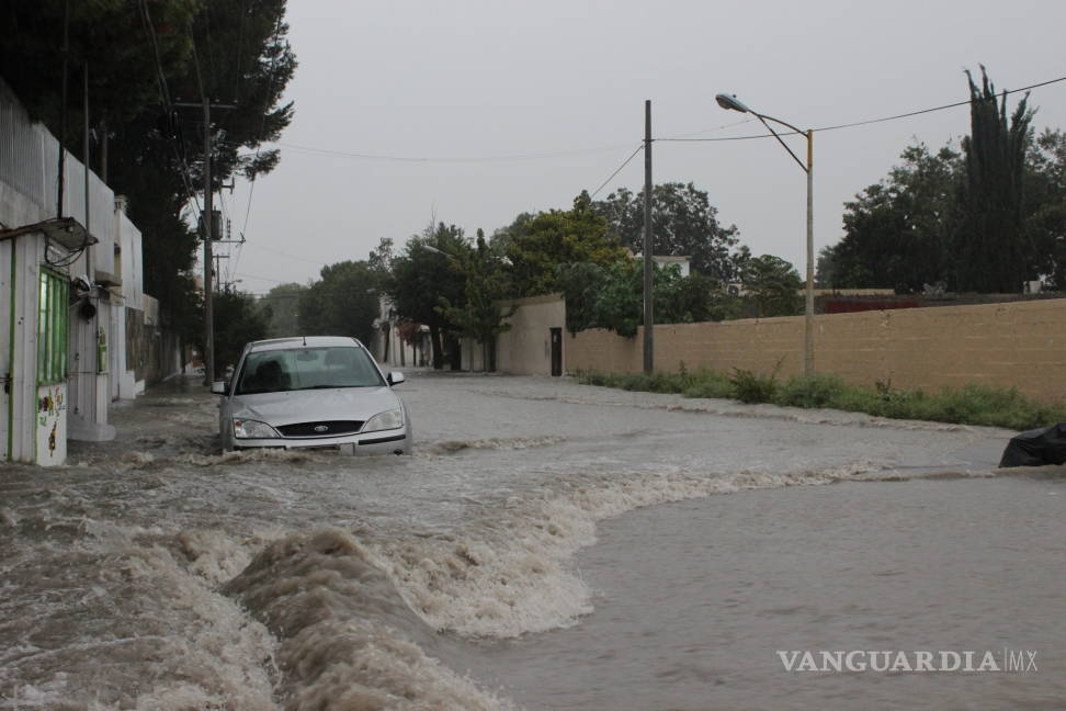 $!Inundaciones y caos por lluvias en Saltillo