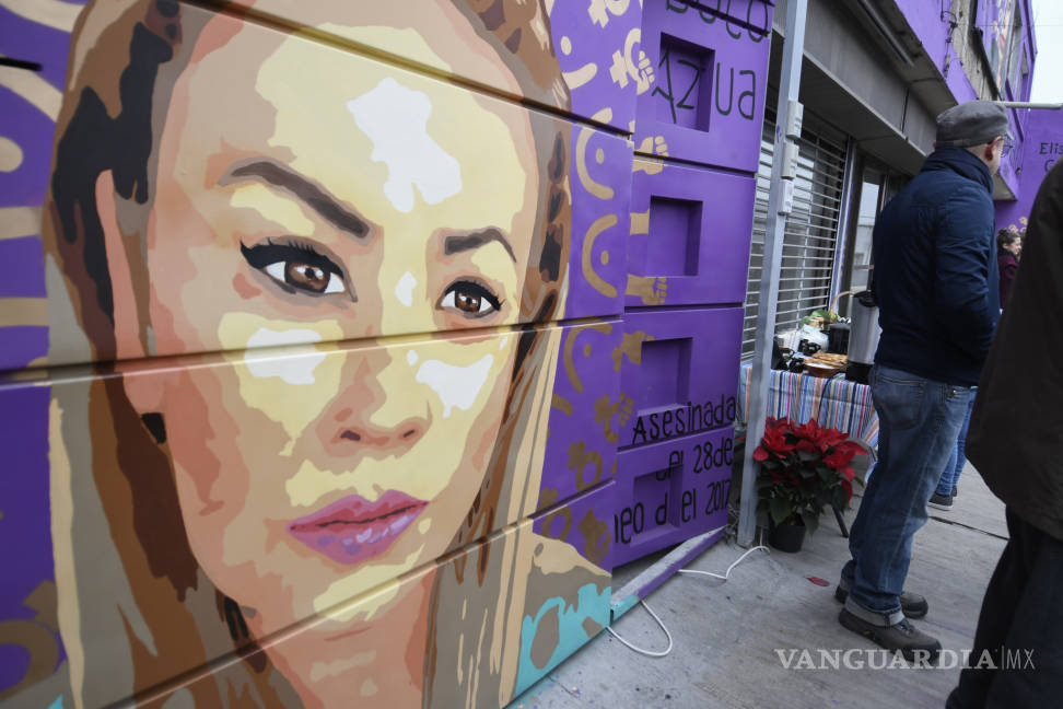 $!Revelan mural en Saltillo contra feminicidios