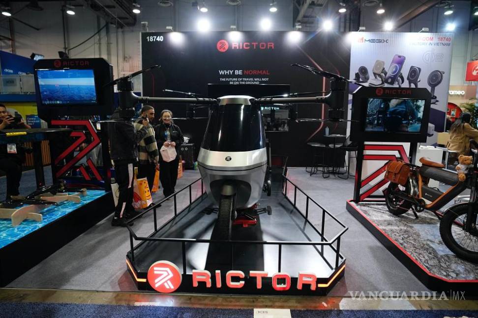 $!Un Rictor SkyRider X1 se exhibe en un stand de Rictor durante la feria tecnológica CES el martes 7 de enero de 2025, en Las Vegas.