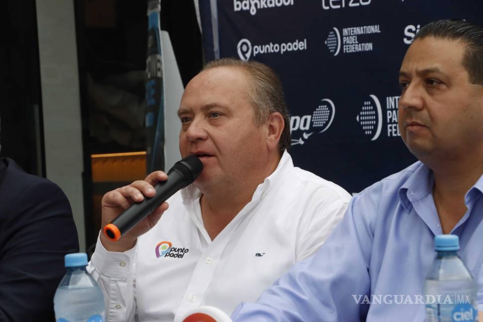 $!Homero Lara Valdés, presidente del consejo de Punto Padel Saltillo.