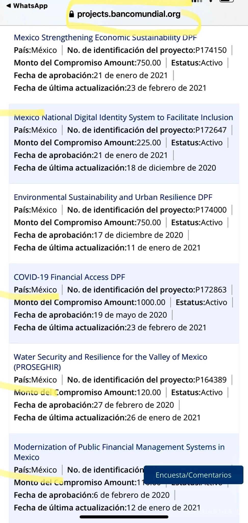 $!Pide gobierno de AMLO usd$2,130 millones al BM en 18 meses