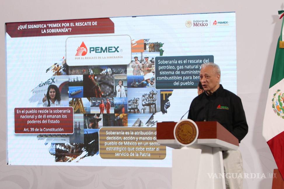 $!Víctor Rodríguez Padilla, director de Pemex, presentó los seis ejes del plan de trabajo de hidrocarburos 2025-2030.