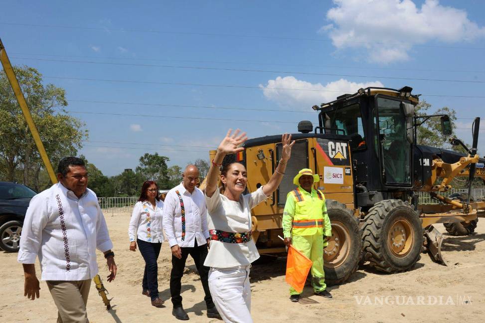 $!Elogia Sheinbaum a AMLO en Macuspana la cuna del expresidente; arranca obras en Tabasco