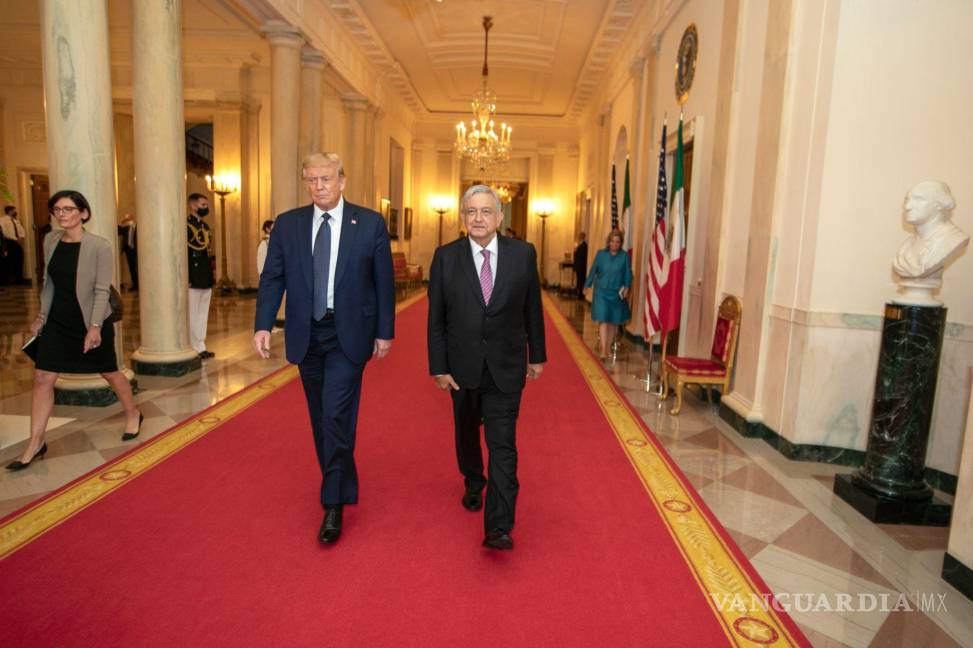 $!El mandatario estadounidense, Donald Trump, ofreció una cena en la Casa Blanca en honor del Presidente de México, Andrés Manuel López Obrador.