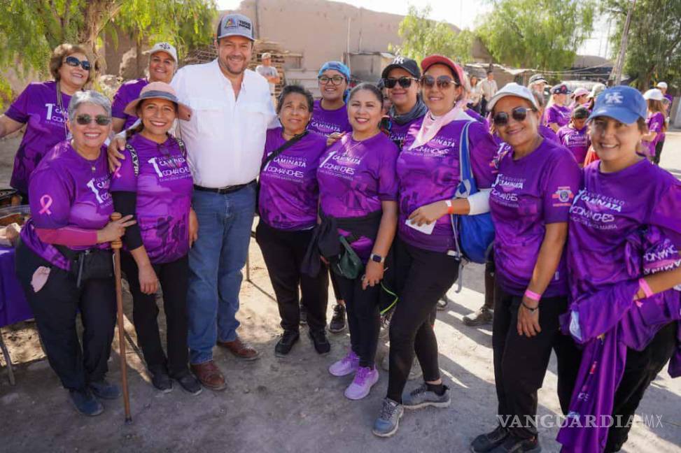 $!Participantes recorrieron senderos de Santa María, disfrutando de la naturaleza y promoviendo la salud física y comunitaria.