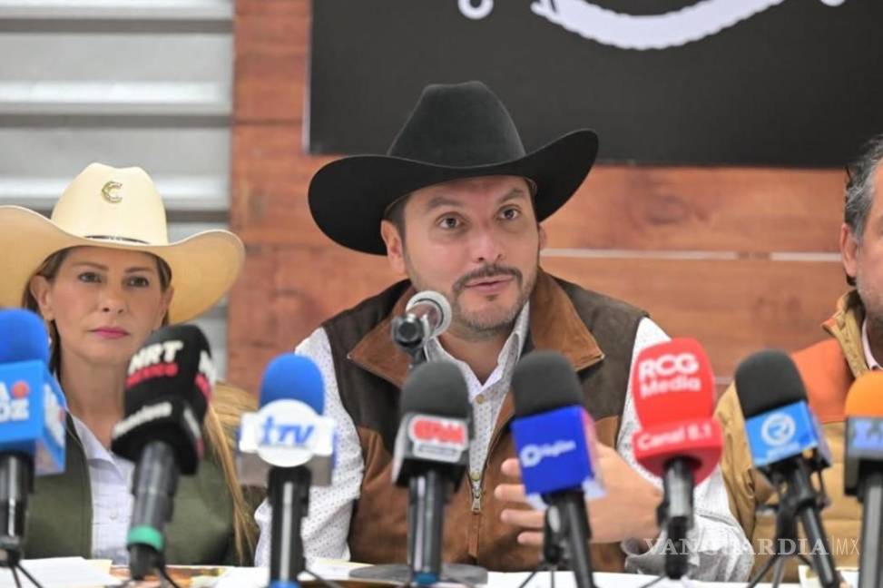 $!El alcalde Carlos Villarreal encabezó la presentación oficial del Festival Vaquero Monclova 2026, que se realizará del 27 al 29 de marzo.