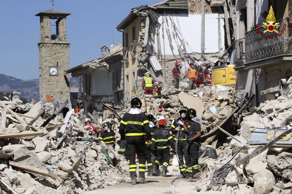 $!Declaran estado de emergencia en Italia por el trágico temblor
